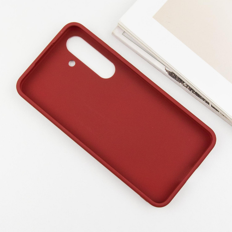TPU чехол Bonbon Metal Style для Samsung Galaxy S24 / S25 (Красный / Red) в магазине vchehle.ua