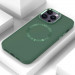Фото TPU чохол Bonbon Metal Style with Magnetic Fit  на Apple iPhone 16 Pro Max (6.9") (Зелений / Pine green) на vchehle.ua