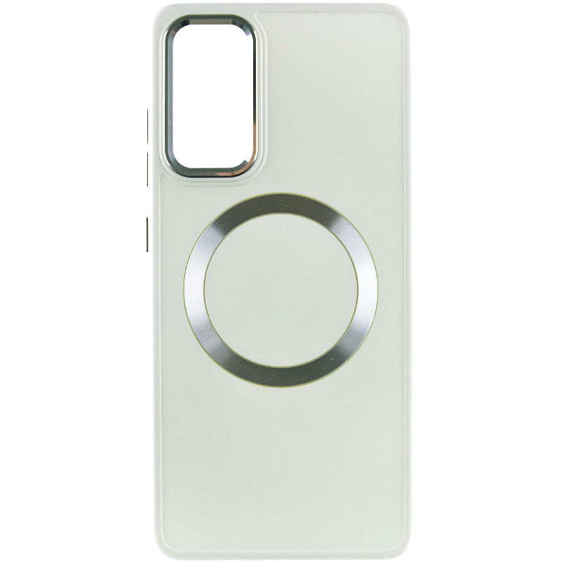 Фото TPU чехол Bonbon Metal Style with Magnetic Fit для Samsung Galaxy S23 FE (Белый / White) на vchehle.ua