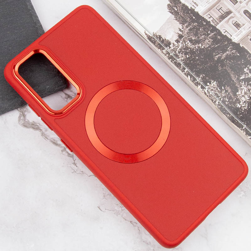 TPU чохол Bonbon Metal Style with Magnetic safe на Samsung Galaxy A35 (Червоний / Red) в магазині vchehle.ua