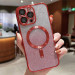 Фото TPU чохол Delight case with Magnetic Safe з захисними лінзами на камеру на Apple iPhone 16 Pro Max (6.9") (Червоний / Red) на vchehle.ua