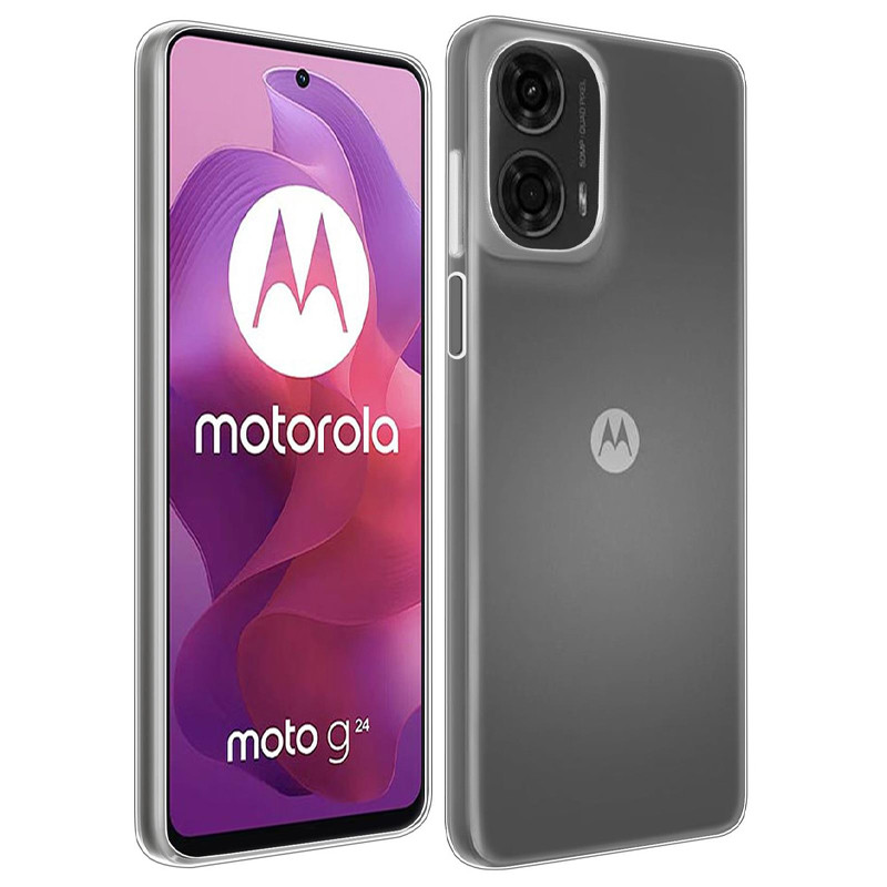 TPU чохол Epic Transparent 1,0mm на Motorola Moto G24/G04/E14 (Безбарвний (прозорий))