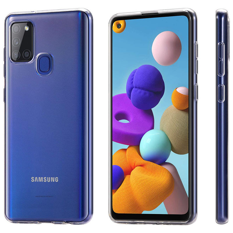 Фото TPU чехол Epic Transparent 1,0mm для Samsung Galaxy A21s (Бесцветный (прозрачный)) на vchehle.ua