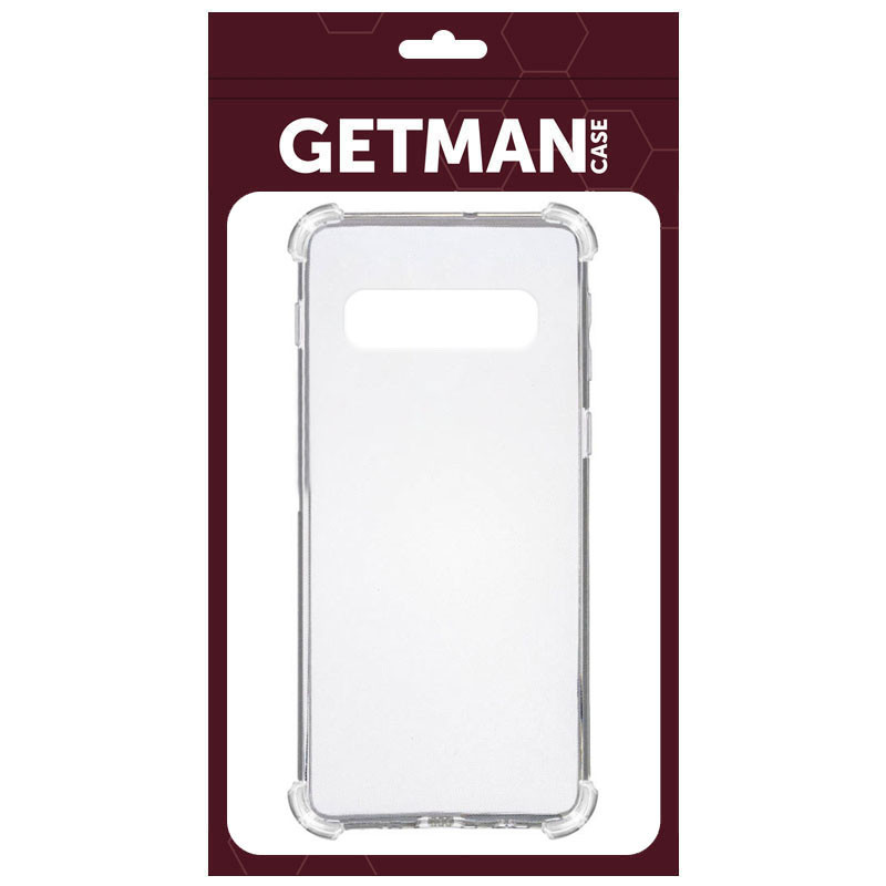 Фото TPU чохол GETMAN Ease logo посилені кути на Samsung Galaxy S10e (Прозорий (прозорий)) на vchehle.ua
