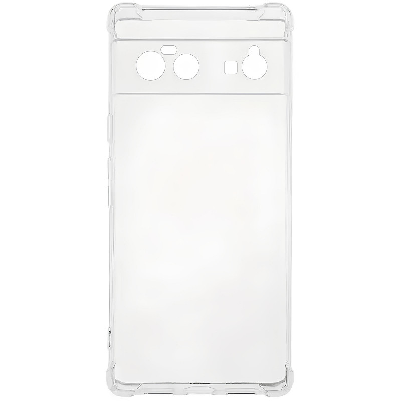 TPU чехол GETMAN Ease logo усиленные углы Full Camera для Google Pixel 6 (Бесцветный (прозрачный))