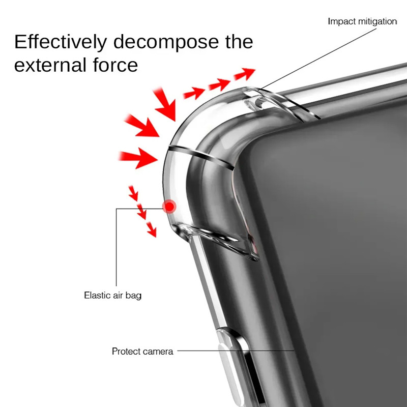 Фото TPU чехол GETMAN Ease logo усиленные углы Full Camera для Xiaomi 13T / 13T Pro (Бесцветный (прозрачный)) в магазине vchehle.ua