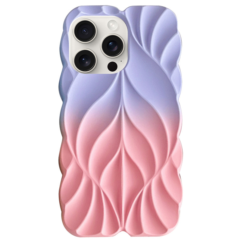 TPU чехол Leaf для Apple iPhone 16 Pro Max (6.9") (Lilac / Pink)