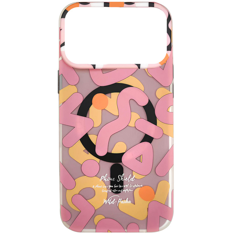 TPU чехол Pastel Chaos with Magnetic Safe для Apple iPhone 17 Pro (6.3") (Pink)
