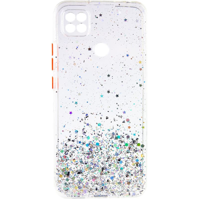 TPU чехол Spangle star с защитой камеры для Xiaomi Redmi 9C (Прозрачный)