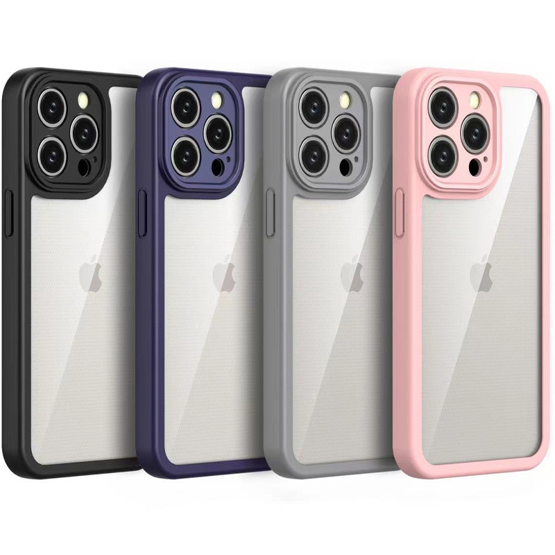 TPU чехол Transparent + Colour 1,5mm для Apple iPhone 13 Pro (6.1")