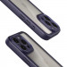 Фото TPU чехол Transparent + Colour 1,5mm для Apple iPhone 13 Pro (6.1") (Purple) на vchehle.ua