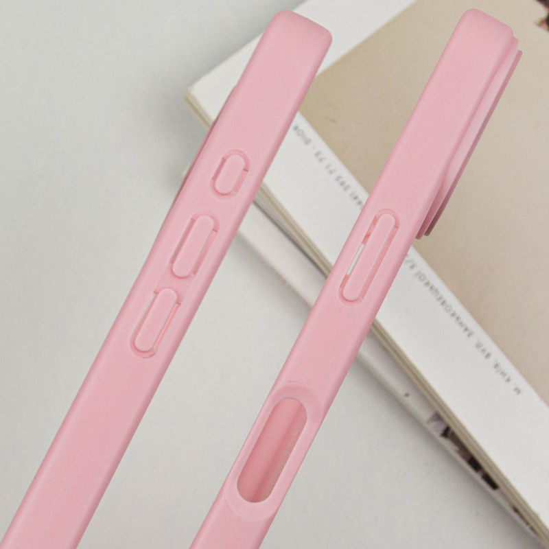 Купить TPU чехол Transparent + Colour 1,5mm для Apple iPhone 16 (6.1") (Pink) на vchehle.ua