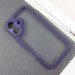 Фото TPU чехол Transparent + Colour 1,5mm для Apple iPhone 16 (6.1") (Purple) на vchehle.ua