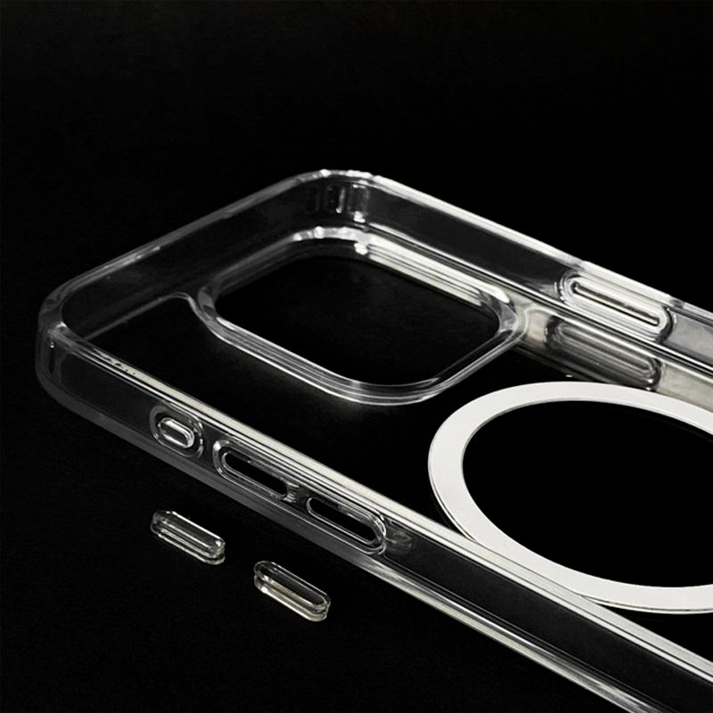 Фото TPU+Acrylic чохол Epik Fibra Crystal with Magnetic safe для Apple iPhone 14 Pro Max (6.7") (Clear) в маназині vchehle.ua