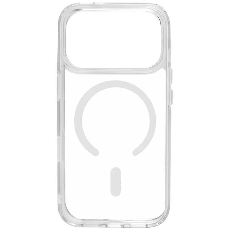 TPU+Acrylic чехол Fibra Crystal with Magnetic safe для Apple iPhone 17 Pro (6.3") (Clear)