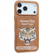 TPU+PC чехол Animal Club для Apple iPhone 16 (6.1") (Chocolate Brown)