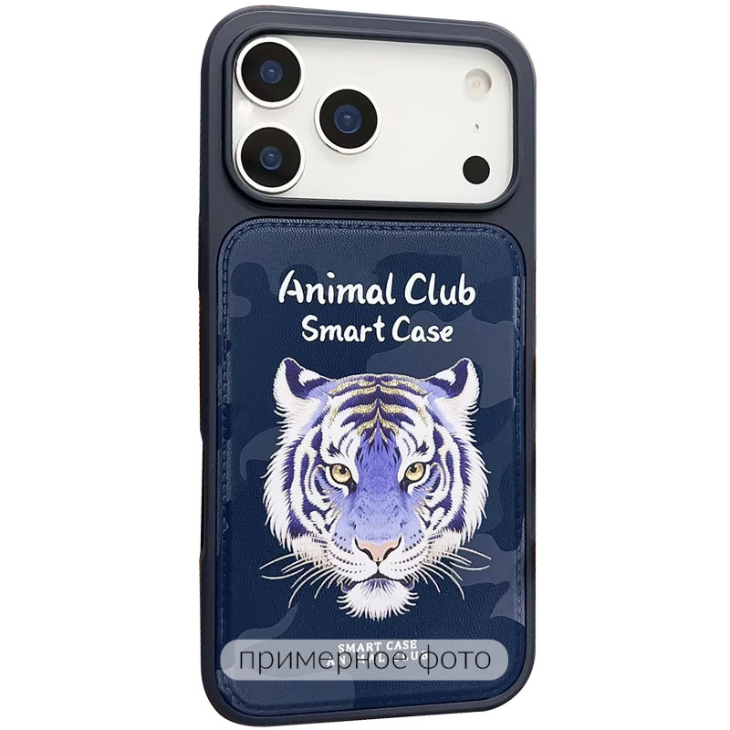 TPU+PC чехол Animal Club для Apple iPhone 16 (6.1") (Royal Blue)