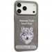 TPU+PC чехол Animal Club для Apple iPhone 16 (6.1") (Titanium Gray)