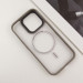 TPU+PC чехол Blueo Skin Friendly Frosted with Magnetic Safe для Apple iPhone 15 Pro (6.1") (Серый / Grey) в магазине vchehle.ua