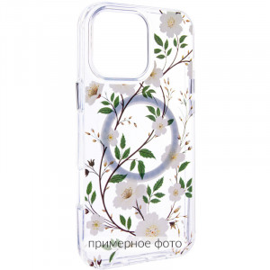 TPU+PC чехол Clear Garden with Magnetic Safe для iPhone 16e