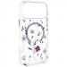 TPU+PC чехол Clear Garden with Magnetic Safe для Apple iPhone 17 Pro Max (6.9") (Cherry Petal)