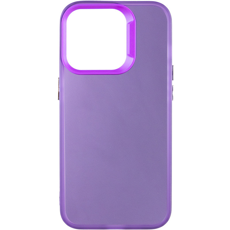 TPU+PC чехол Magic glow with protective edge для Apple iPhone 13 Pro (6.1") (Purple)