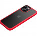 TPU+PC чехол Metal Buttons для Apple iPhone 11 Pro (5.8") (Красный / Red)
