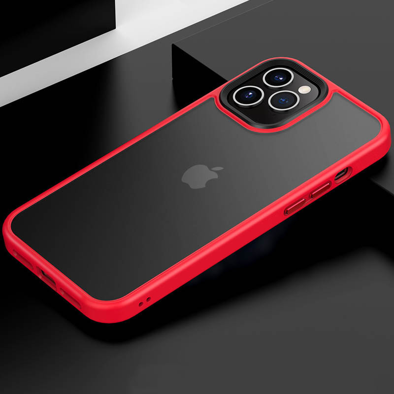 Фото TPU+PC чехол Metal Buttons для Apple iPhone 11 Pro (5.8") (Красный / Red) на vchehle.ua