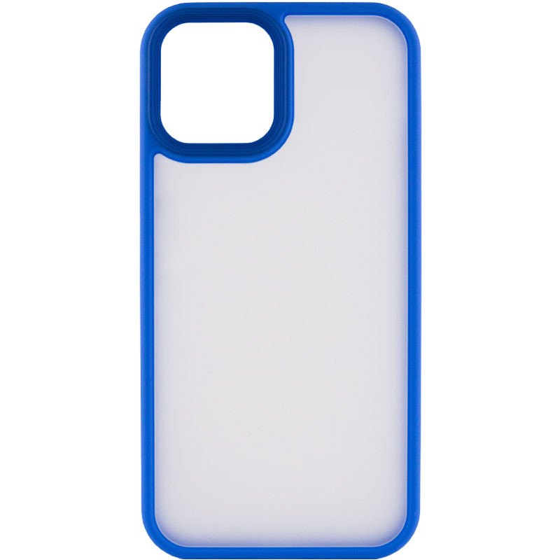 TPU+PC чехол Metal Buttons для Apple iPhone 13 (6.1") (Голубой / Light Blue)