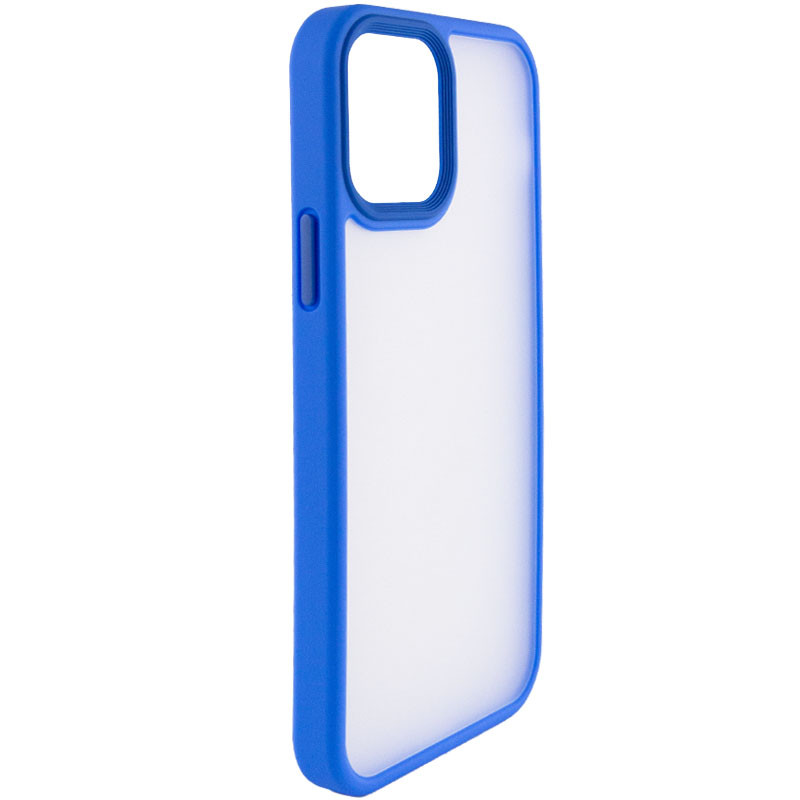 Фото TPU+PC чехол Metal Buttons для Apple iPhone 13 (6.1") (Голубой / Light Blue) на vchehle.ua