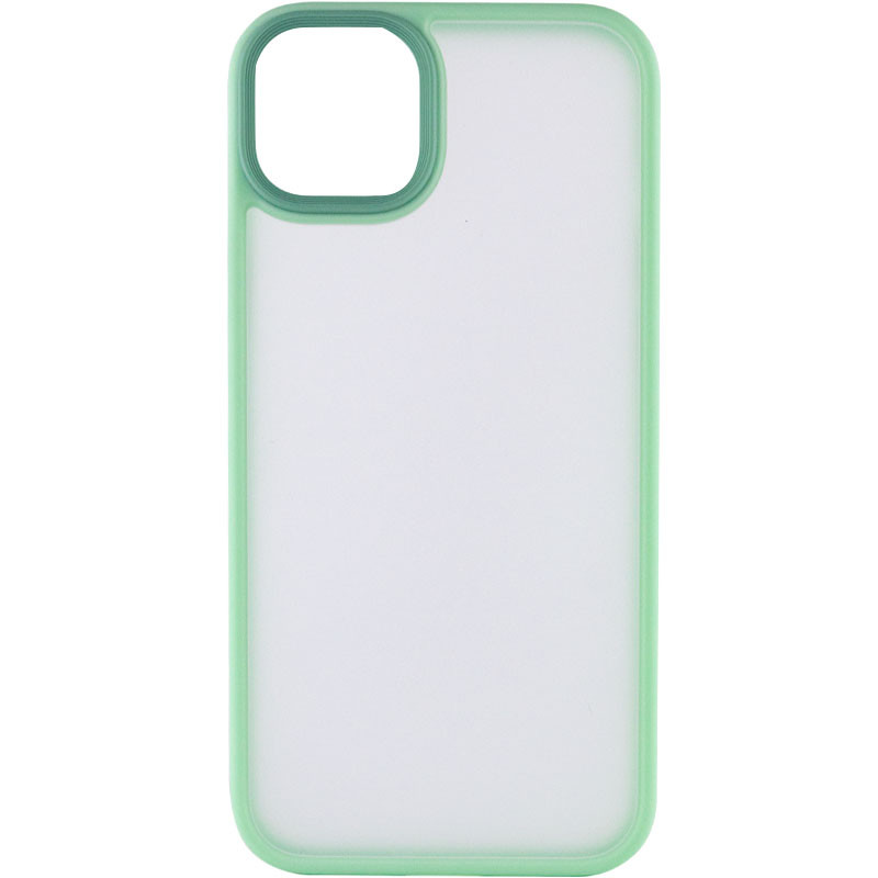 Фото TPU+PC чохол Metal Buttons на Apple iPhone 14 (6.1") (Салатовий / Light Green) на vchehle.ua
