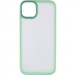Фото TPU+PC чохол Metal Buttons на Apple iPhone 14 (6.1") (Салатовий / Light Green) на vchehle.ua