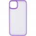 Фото TPU+PC чохол Metal Buttons на Apple iPhone 15 (6.1") (Бузковий / Light Purple) на vchehle.ua