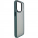 Фото TPU+PC чехол Metal Buttons для Apple iPhone 15 Pro Max (6.7") (Зеленый / Dark Green) на vchehle.ua