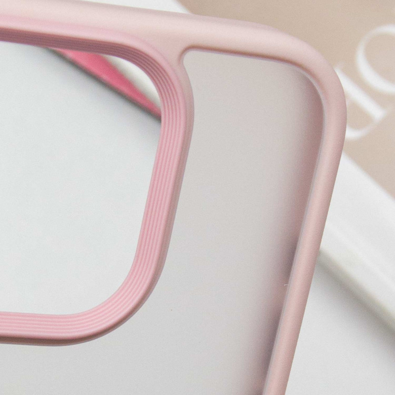 Замовити TPU+PC чохол Metal Buttons на Apple iPhone 16 Pro Max (6.9") (Рожевий / Pink) на vchehle.ua