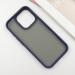 TPU+PC чохол Metal Buttons на Apple iPhone 16 Pro Max (6.9") (Синій / Navy Blue) в магазині vchehle.ua