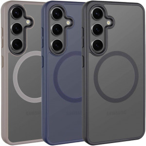 TPU+PC чехол Metal Buttons with  Magnetic Safe Colorful для Samsung Galaxy S25+