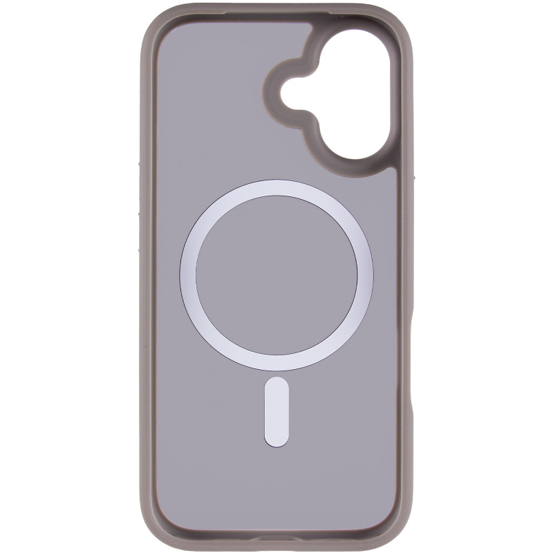Фото TPU+PC чехол Metal Buttons with Magnetic Safe для Apple iPhone 17 (6.3") (Серый / Grey) в магазине vchehle.ua