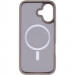Фото TPU+PC чехол Metal Buttons with Magnetic Safe для Apple iPhone 17 (6.3") (Серый / Grey) в магазине vchehle.ua