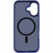 Фото TPU+PC чехол Metal Buttons with Magnetic Safe для Apple iPhone 17 (6.3") (Синий / Navy Blue) в магазине vchehle.ua