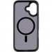 Фото TPU+PC чехол Metal Buttons with Magnetic Safe для Apple iPhone 17 (6.3") (Черный / Black) в магазине vchehle.ua