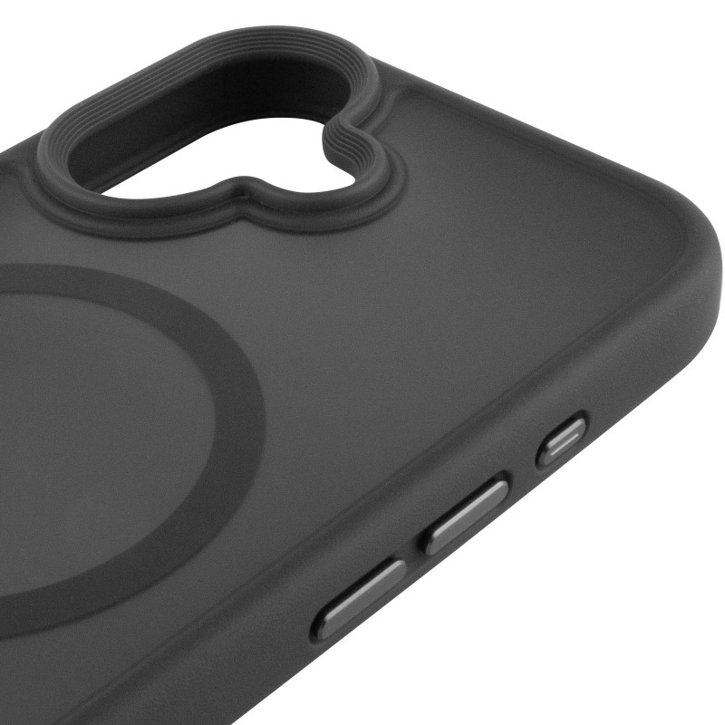 TPU+PC чехол Metal Buttons with Magnetic Safe для Apple iPhone 17 (6.3") (Черный / Black) в магазине vchehle.ua