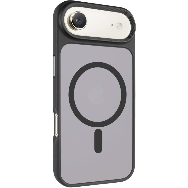 TPU+PC чехол Metal Buttons with Magnetic Safe для Apple iPhone 17 Air (6.5") (Черный / Black)