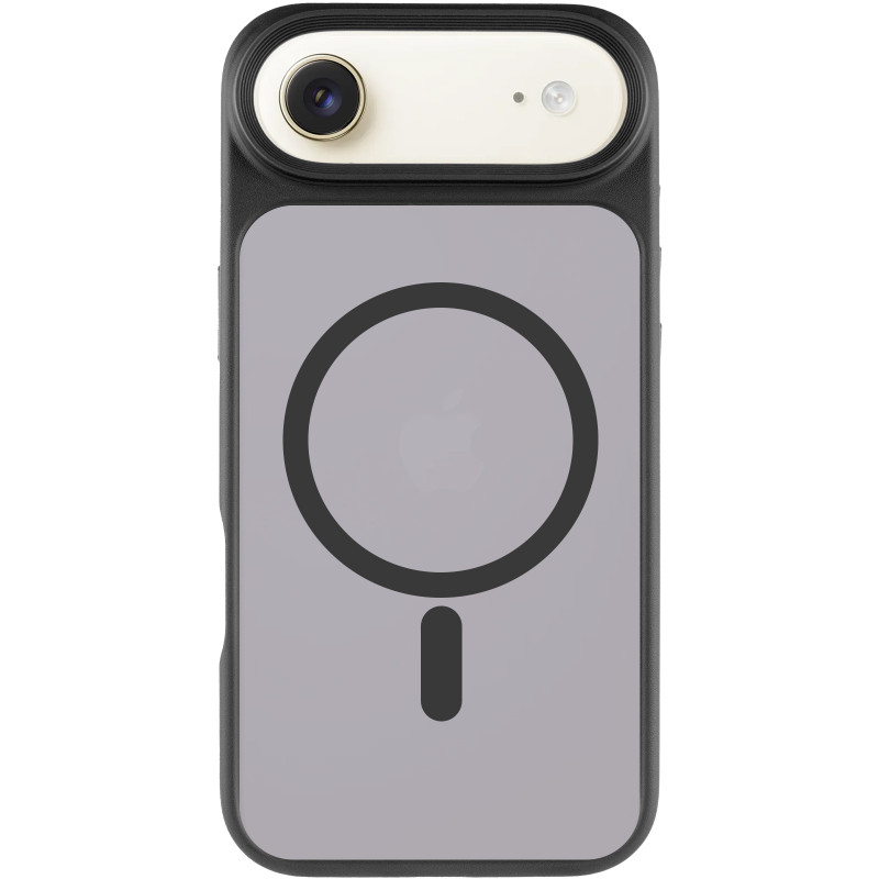 Фото TPU+PC чехол Metal Buttons with Magnetic Safe для Apple iPhone 17 Air (6.5") (Черный / Black) на vchehle.ua