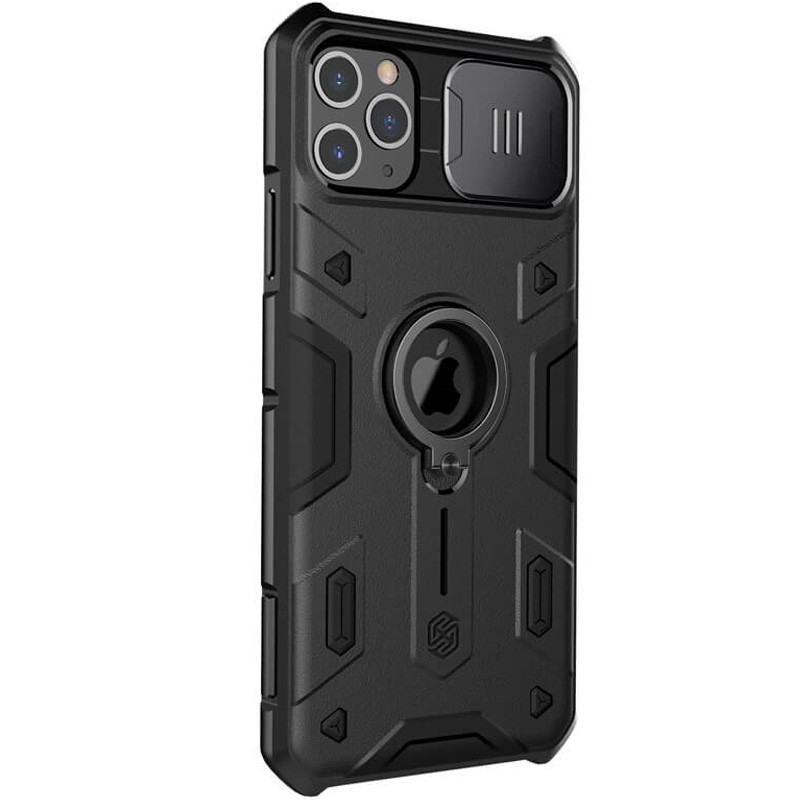Фото TPU+PC чехол Nillkin CamShield Armor (шторка на камеру) для Apple iPhone 11 Pro Max (6.5") (Черный) в магазине vchehle.ua