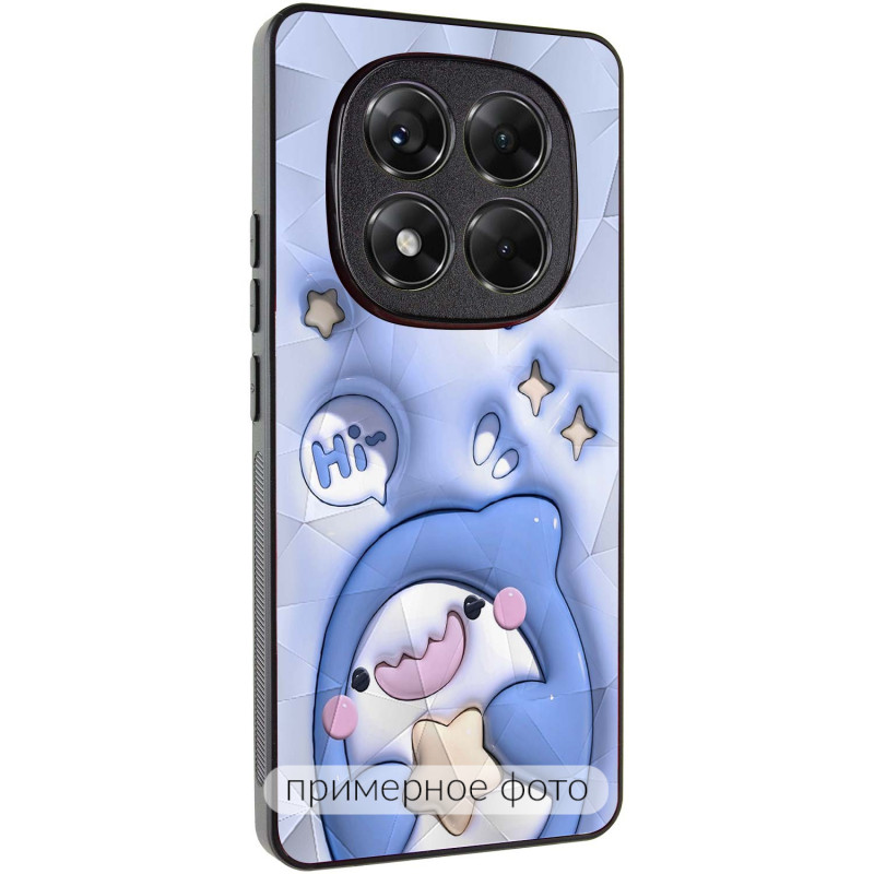 TPU+PC чехол Prisma Fluffie для Xiaomi Redmi Note 14 4G (Int. version) (Shark)
