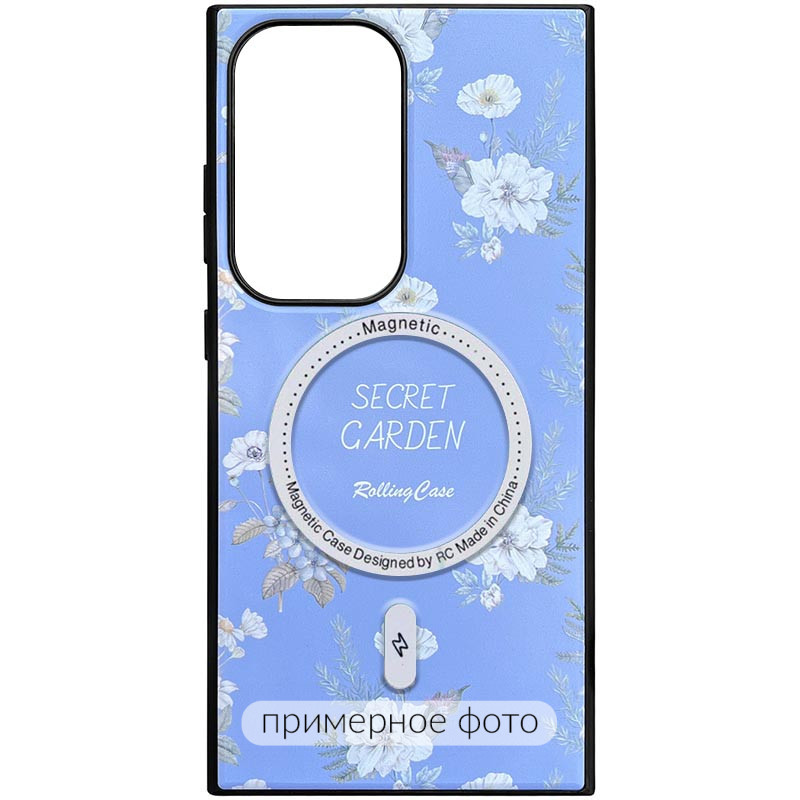 TPU+PC чехол Soft Secret Garden with MagFit для Samsung Galaxy S25 Ultra (Lilac)