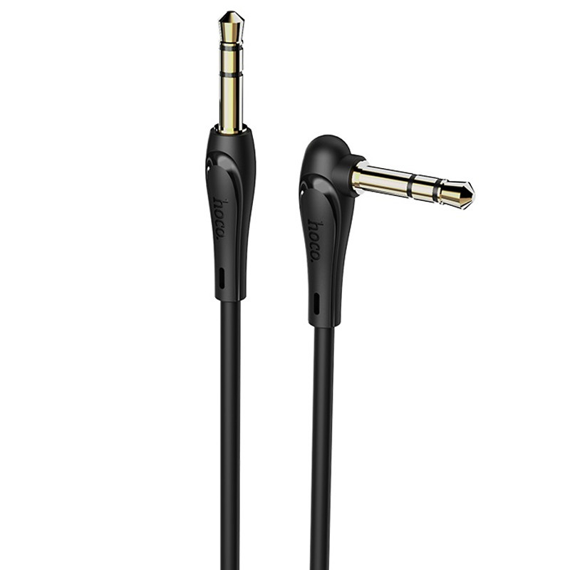 Фото Уценка Аудио кабель Aux Hoco UPA14 (2m) (Поврежденная упаковка / Черный) на vchehle.ua