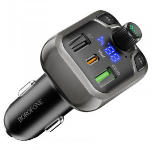 Уцінка АЗУ FM модулятор Borofone BC38 Flash Energy PD20W + QC3.0