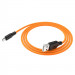 Фото Уценка Дата кабель Hoco X21 Plus Silicone MicroUSB Cable (1m) (Мятая упаковка / Black / Orange) на vchehle.ua